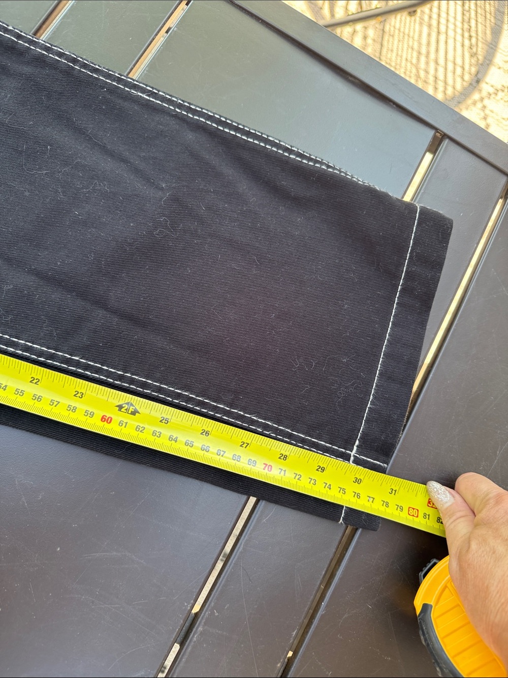 Retrod XS Men's Black Contrast-Stitch Workwear Jeans (27-28 waist) like new - Picture 8 of 13